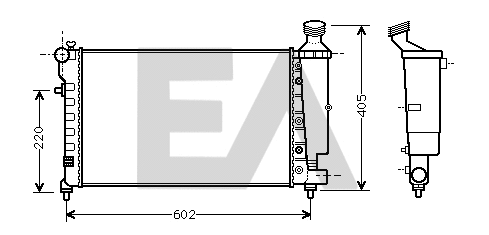 Radiator, engine cooling (31R10099)