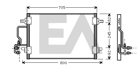 Condenser, air conditioning (30C02013)