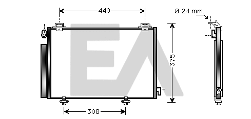 Condenser, air conditioning (30C71042)