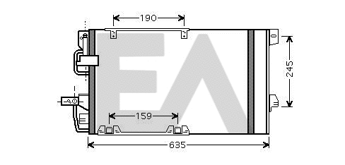 Condenser, air conditioning (30C54044)