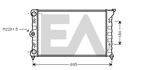 Radiator, engine cooling (31R77031)