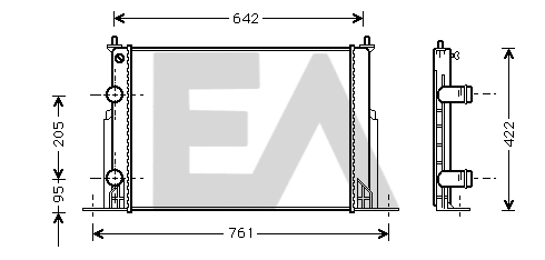 Radiator, engine cooling (31R25105)