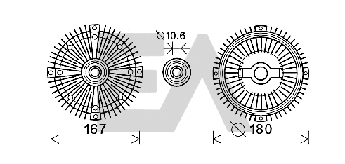 Fan Wheel, engine cooling (35C50D25)