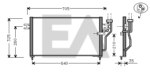 Condenser, air conditioning (30C51004)