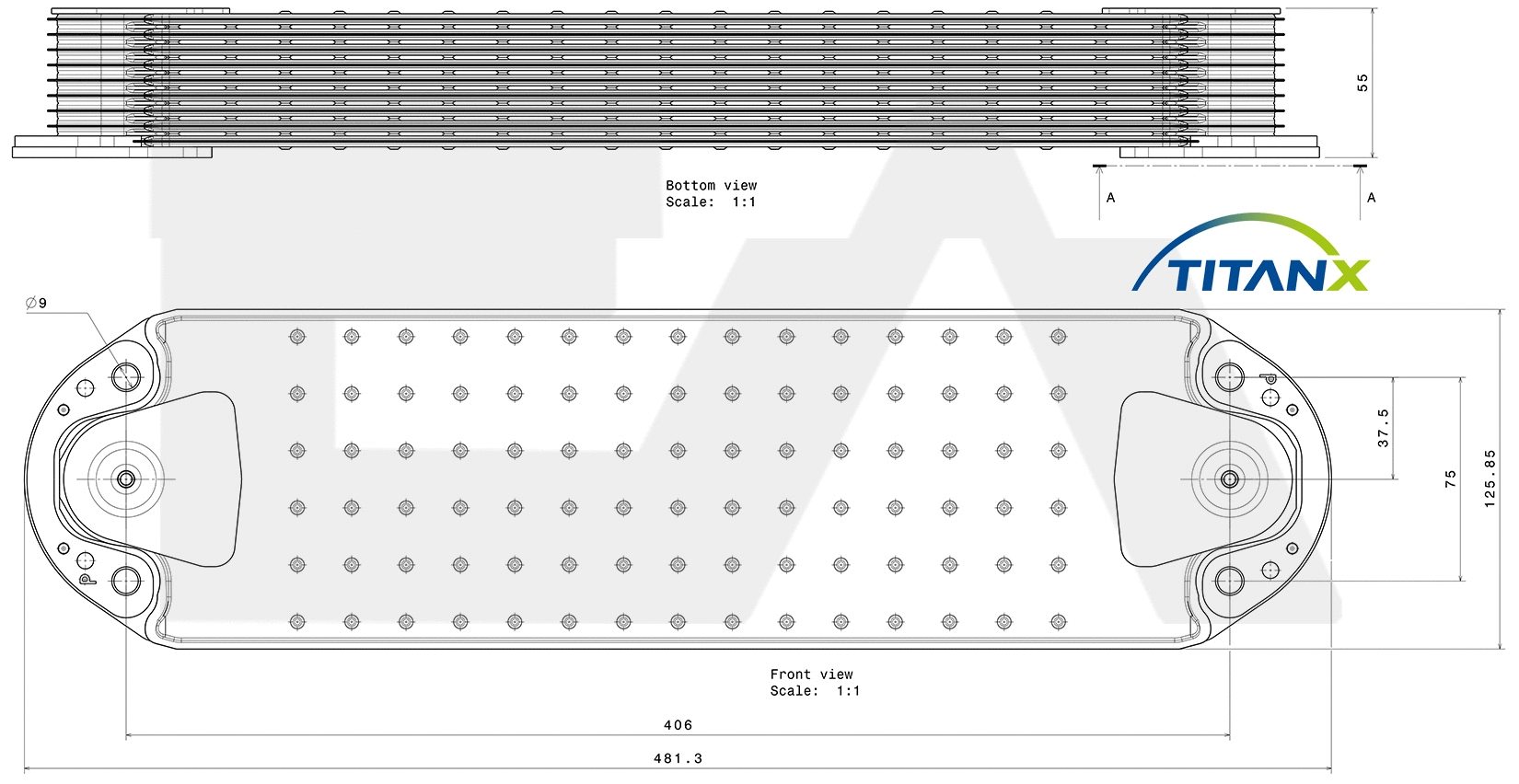 Oil Cooler, engine oil (37G76003T)