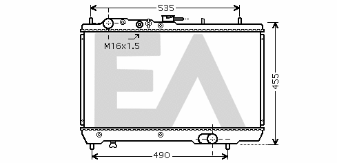 Radiator, engine cooling (31R36019)