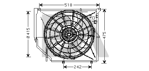 Fan, engine cooling (33V07001)