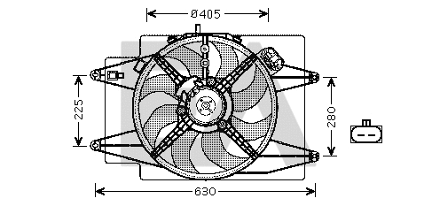 Fan, engine cooling (33V03011)