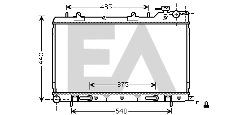 Radiator, engine cooling (31R68046)