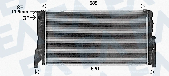 Radiator, engine cooling (31R07157)