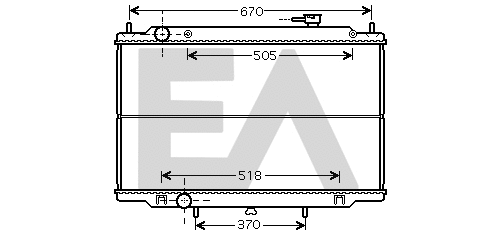 Radiator, engine cooling (31R18008)