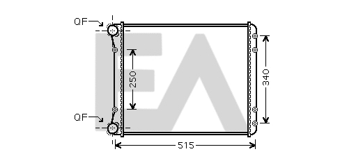 Radiator, engine cooling (31R02094)