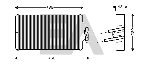Heat Exchanger, interior heating (45C45002)