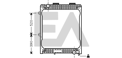 Radiator, engine cooling (31R47009)