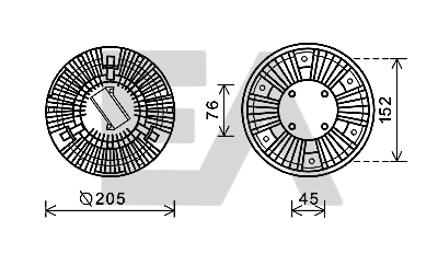 Fan Wheel, engine cooling (35C45D08)
