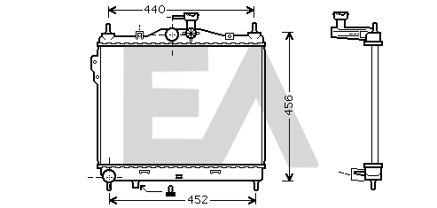 Radiator, engine cooling (31R28130)