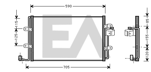 Condenser, air conditioning (30C77014)