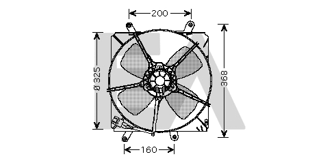 Fan, engine cooling (33V71010)