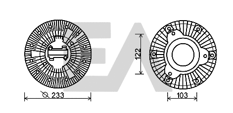Fan Wheel, engine cooling (35C45D02)