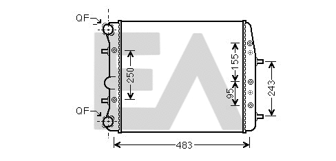 Radiator, engine cooling (31R77134)