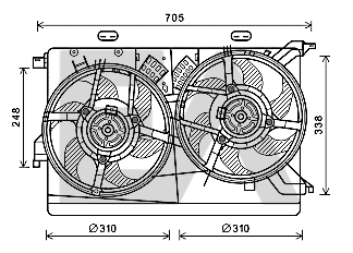 Fan, engine cooling (33V25101)