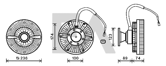 Fan Wheel, engine cooling (35C63D01)