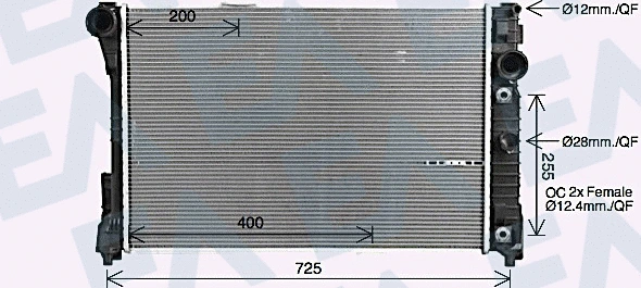 Radiator, engine cooling (31R50196)