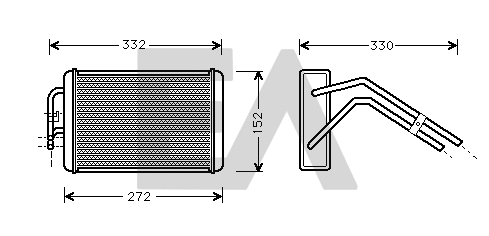 Heat Exchanger, interior heating (45C22016)
