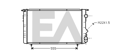 Radiator, engine cooling (31R60098)