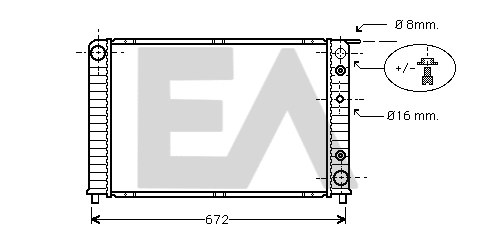 Radiator, engine cooling (31R78026)