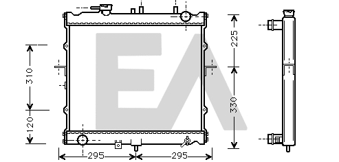 Radiator, engine cooling (31R36069)