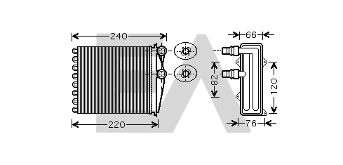Heat Exchanger, interior heating (45C60019)