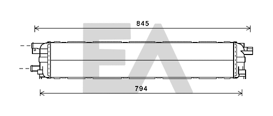 Radiator, engine cooling (31R02010)
