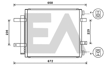 Condenser, air conditioning (30C35012)