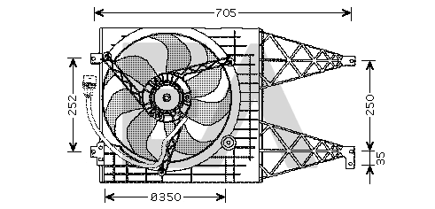 Fan, engine cooling (33V77005)