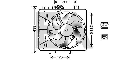 Fan, engine cooling (33V10012)