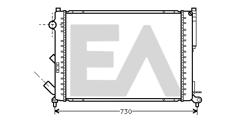 Radiator, engine cooling (31R60063)