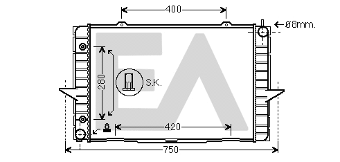 Radiator, engine cooling (31R78032)