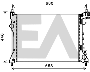 Radiator, engine cooling (31R03001)