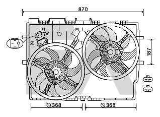 Fan, engine cooling (33V25079)