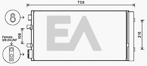 Condenser, air conditioning (30C60066)