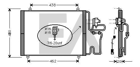 Condenser, air conditioning (30C60013)