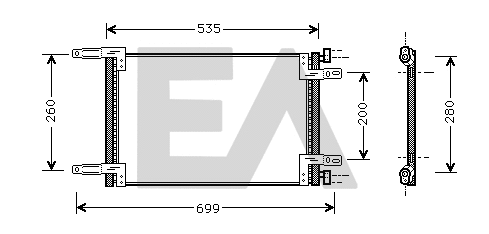 Condenser, air conditioning (30C25034)
