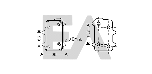 Oil Cooler, engine oil (37G58002)