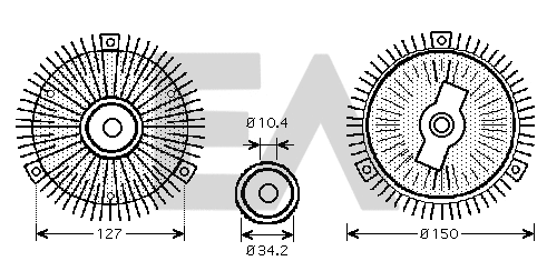Fan Wheel, engine cooling (35C50D08)