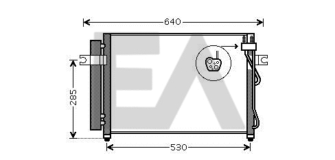 Condenser, air conditioning (30C28035)