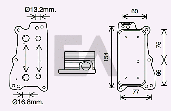 Oil Cooler, engine oil (37G50033)