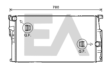 Radiator, engine cooling (31R07108)