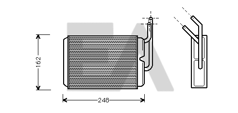 Heat Exchanger, interior heating (45C60012)