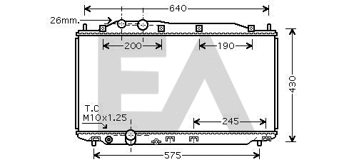 Radiator, engine cooling (31R26060)